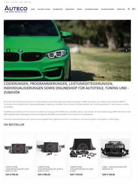 Webseite Auteco GmbHvon Suv Design