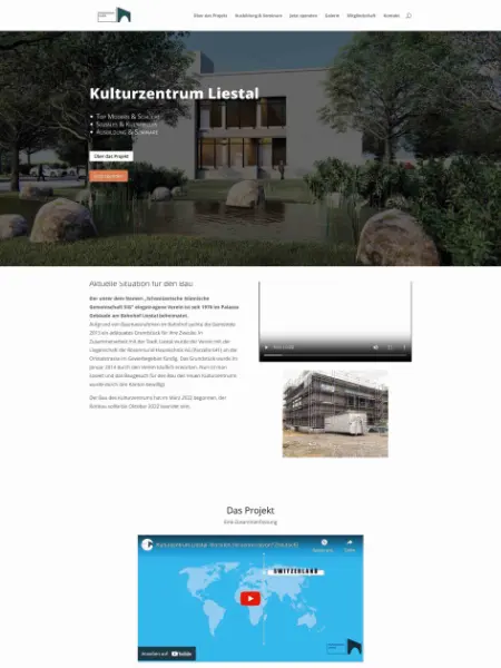 Webseite Kulturzentrum Liestalvon Suv Design