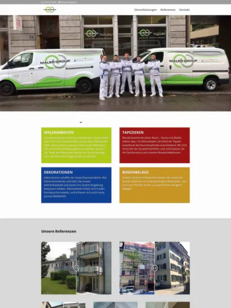 Webseite Malergroup GmbHvon Suv Design